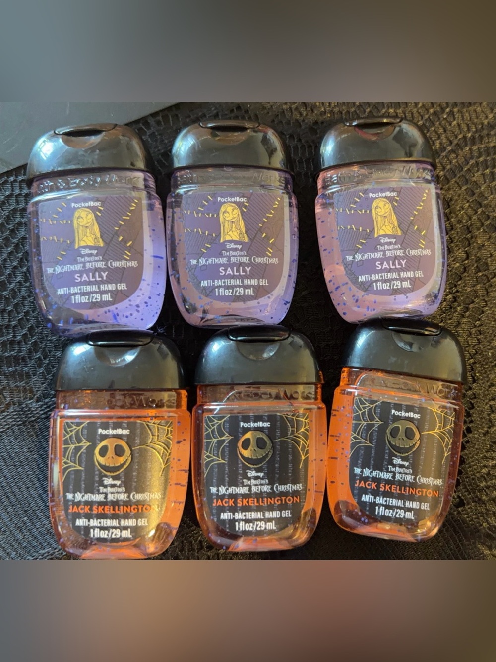 Bath & Body Works PocketBac Hand Sanitizer 6pc Nightmare before Christmas